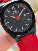 Ferro Silikon Kordon Takvimli Kadran 30 Mt Suya Dayanıklı Erkek Kol Saat EFM.11340.SK - 4