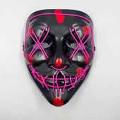 Halloween Maske Neon Mor Işıklı - 2
