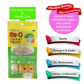 Me-o Kremalı Mavi Yüzgeçli Orkinos Balıklı Kedi Sıvı Ödül Maması 4x15 Gr - 1