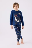 Rolypoly Erkek Çocuk İndigo Pijama Takım 3428 thumbnail 1