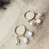 İnci Sallantılı Küpe - 3