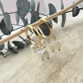 İnci Sallantılı Küpe - 2