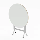 Eportatif Katlanır Masa ve 4 Adet Sandalye Seti Beyaz 1463 thumbnail 6