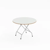 Eportatif Katlanır Masa ve 4 Adet Sandalye Seti Beyaz 1463 thumbnail 9