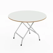 Eportatif Katlanır Masa ve 4 Adet Sandalye Seti Beyaz 1463 thumbnail 8