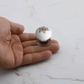 Eymen Polimer Düğme Kulp Tabla Antik Bakır Mobilya Mutfak Çekmece Dolap Kulpu Kulbu Kulpları 10 ADET thumbnail 6