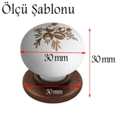 Eymen Polimer Düğme Kulp Tabla Antik Bakır Mobilya Mutfak Çekmece Dolap Kulpu Kulbu Kulpları 10 ADET thumbnail 2