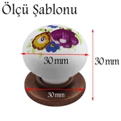 Eymen Polimer Düğme Kulp Çiçek Antik Bakır Mobilya Mutfak Çekmece Dolap Kulpu Kulbu Kulpları 10 ADET thumbnail 2