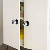 Eymen Polimer Düğme Kulp Çiçek Siyah Beyaz Mobilya Mutfak Çekmece Dolap Kulpu Kulbu Kulpları 10 ADET thumbnail 4