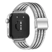 Huawei Watch Fit 4/Fit 4 Pro/Fit 3 Kordon Pul Dizayn Metal Kordon Balık Sırtı - 6