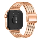 Huawei Watch Fit 4/Fit 4 Pro/Fit 3 Kordon Pul Dizayn Metal Kordon Balık Sırtı - 2