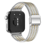 Huawei Watch Fit 4/Fit 4 Pro/Fit 3 Kordon Pul Dizayn Metal Kordon Balık Sırtı - 5