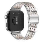 Huawei Watch Fit 4/Fit 4 Pro/Fit 3 Kordon Pul Dizayn Metal Kordon Balık Sırtı - 7