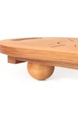 Denge Tahtası Balance Board Çift Fonksiyonlu Gym Board Rocket Board 73 x 28 CM Kahverengi - 3