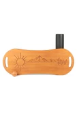 Denge Tahtası Balance Board Çift Fonksiyonlu Gym Board Rocket Board 73 x 28 CM Kahverengi - 1