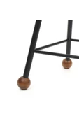 Tabure Sandalye Bar Taburesi Ahşap Demir Ayaklı Ahşap Topuzlu Modern Rahat 65 Cm - 4