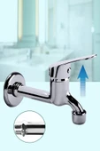 6 lı Duş Seti Duş Robotu Banyo Bataryası Lavabo Bataryası Havluluk Peçetelik Musluk - 5