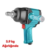 Total 1800 N.m Havalı Darbeli Somun Sıkma TAT41112 Sökme Tabanca 1" Araba Teker Lastik Civata Bijon - 4
