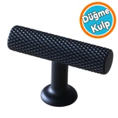 Düğme Kulp Mobilya Mutfak Dolabı Çekmece Dolap Kulpları Kapak Kulpu Kulbu Siyah Metal thumbnail 1