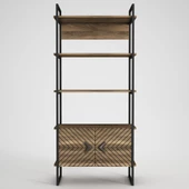 Dekorister Exclusive Scala Demir Kitaplık Ceviz - 6