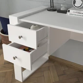 Dekorister Lord Çalışma Masası Beyaz - 4