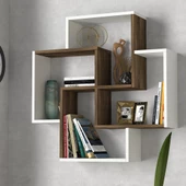 Dekorister Dragon Duvar Rafı Beyaz-Ceviz thumbnail 2