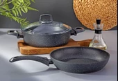 Bonera Vogue 3 Parça Karnıyarık Tencere Tava Seti̇ - 1