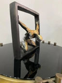 Tutsak Adam heykeli Soyut Düşünce Tuzağı Tasarım Heykel ( aşırı düşünen heykel mücadele figürü biblo ) - 2