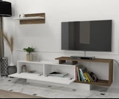 Dekorister Asos Tv Ünitesi Beyaz-Ceviz - 3