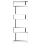 Dekorister Blok Kitaplık Beyaz-Ceviz - 6