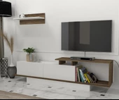 Dekorister Asos Tv Ünitesi Beyaz-Ceviz - 1