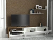 Dekorister Dizayn Tv Ünitesi Beyaz-Ceviz - 3