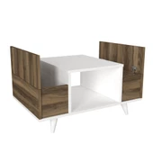 Dekorister Eriberto Orta Sehpa Beyaz-Ceviz thumbnail 6