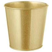 SUMUHOME DAIDAI DEKORATİF ÇELİK SAKSI PİRİNÇ RENGİ 12 CM - 2
