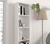 Dekorister Cansu D 5 Raflı Kitaplık Beyaz - 3
