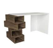 Dekorister Jenga Çalışma Masası Beyaz-Ceviz - 3