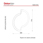 Dekorister Exclusive igero Ayna Ceviz-Antrasit - 4