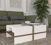 Dekorister Plus Orta Sehpa BEYAZ-CEVİZ thumbnail 4