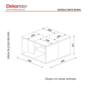 Dekorister Doodle Orta Sehpa Beyaz-Cordoba - 4