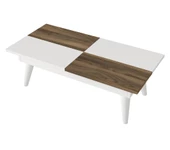 Dekorister Castrum Orta Sehpa Beyaz-Ceviz - 5