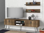 Dekorister Exclusive Rialto Demir Ayaklı Tv Ünitesi Ceviz - 2
