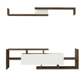 Dekorister Dream Tv Ünitesi Beyaz-Ceviz thumbnail 6