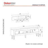 Dekorister Exclusive Emerald Tv Ünitesi Rebab - 6