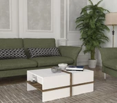 Dekorister Plus Orta Sehpa BEYAZ-CEVİZ thumbnail 2