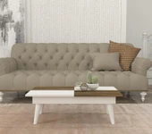 Dekorister Castrum Orta Sehpa Beyaz-Ceviz - 2