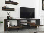 Dekorister Exclusive Strato Tv Ünitesi Antrasit-Ceviz - 3