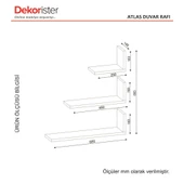 Dekorister Dekorister Atlas Duvar Rafı - 6