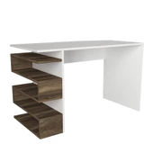 Dekorister Snake Çalışma Masası Beyaz-Ceviz - 5