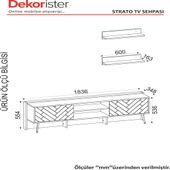 Dekorister Exclusive Strato Tv Ünitesi Antrasit-Ceviz - 7