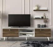 Dekorister Geacles Tv Ünitesi Beyaz-Ceviz - 2